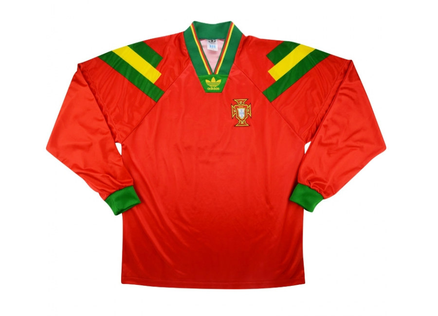Adidas 1992 Portugal Match Issue Home Shirt