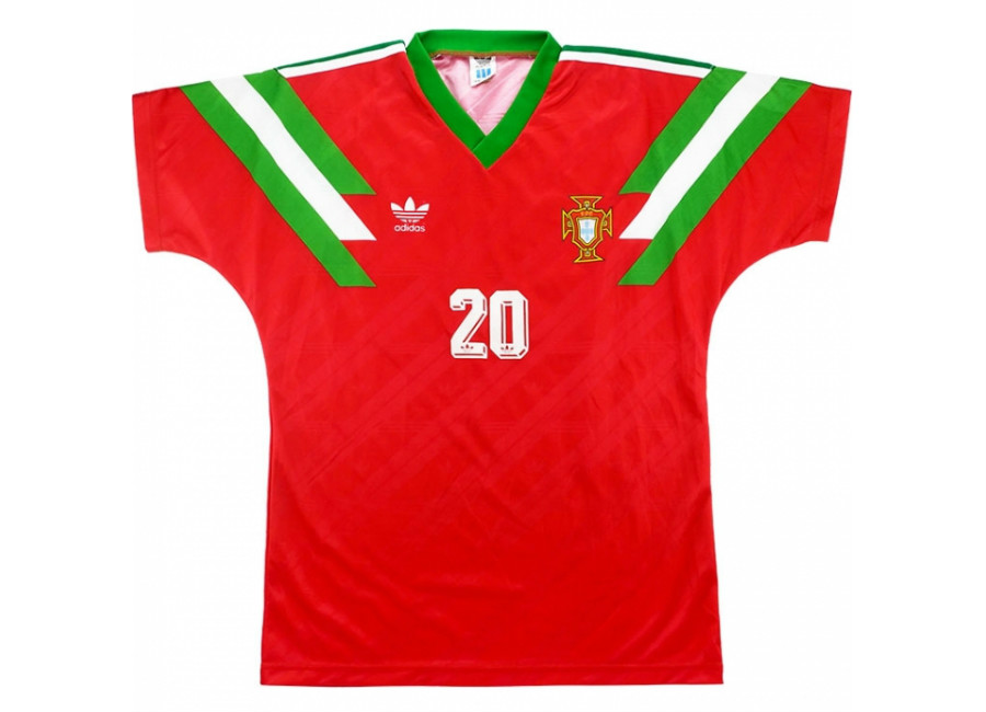 Adidas 1992 Portugal Match Worn US Cup Home Shirt