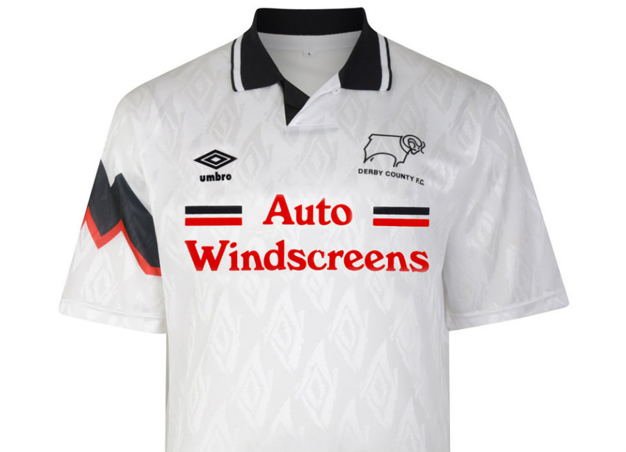 Derby County 1992 Umbro Home Retro Shirt