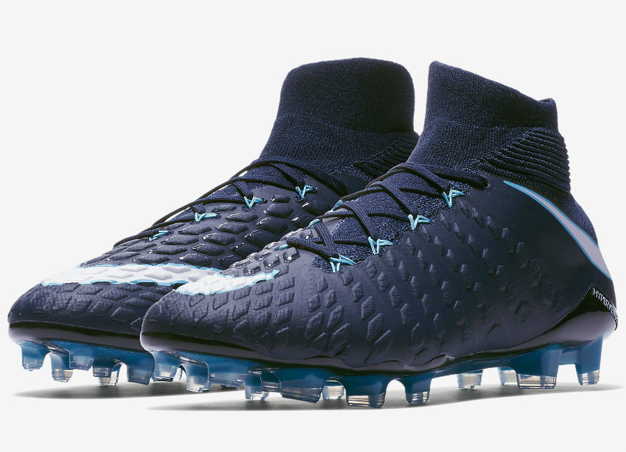 Nike Hypervenom Phantom 3 DF FG Fire & Ice - Obsidian / Gamma Blue / Glacier Blue / White