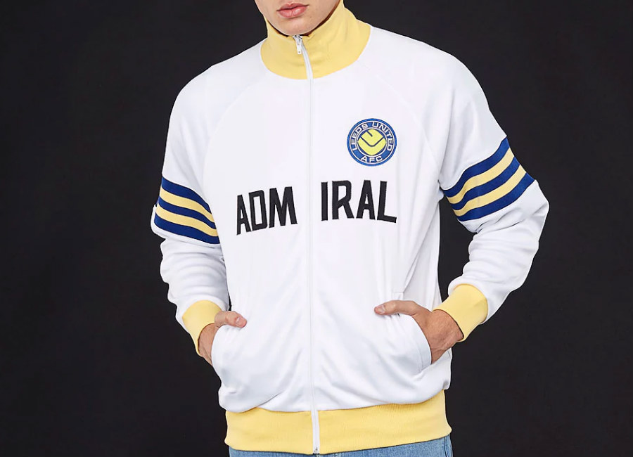 Score Draw Admiral Leeds United 1978 Track Jacket - White / Blue