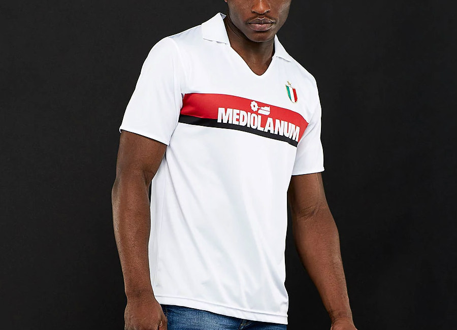 AC Milan 1988 Away Score Draw Retro Shirt - White / Red