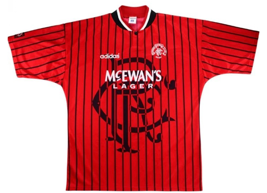 Adidas 1994-95 Rangers Match Issue Away Shirt