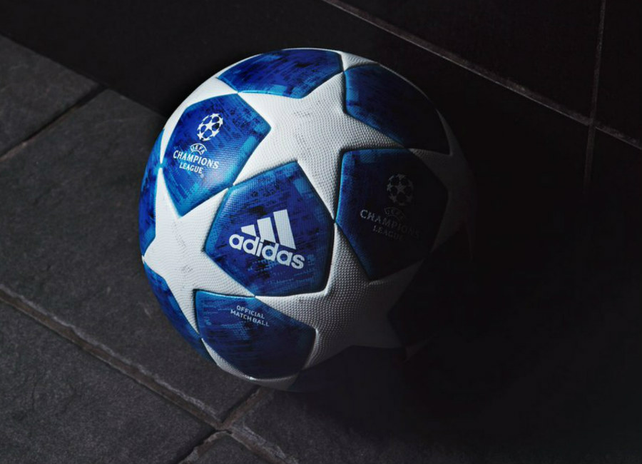 Adidas Finale 18 UCL Official Match Ball - White / Football Blue / Bright Cyan / Collegiate Royal