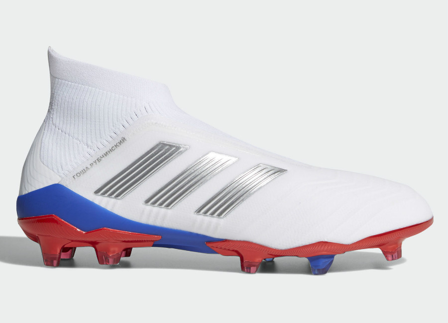 Adidas Gosha Rubchinskiy Predator 18+ Firm Ground Boots - Ftwr White / Silver Met / Bold Red