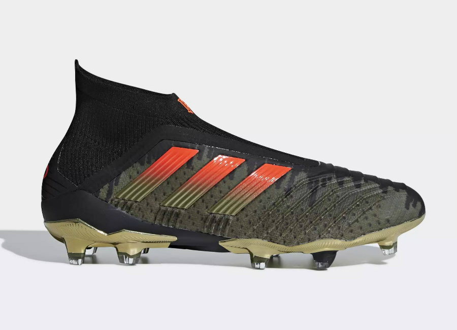 Adidas Paul Pogba Predator 18+ Firm Ground Boots - Olive Cargo / Core Black / Base Green