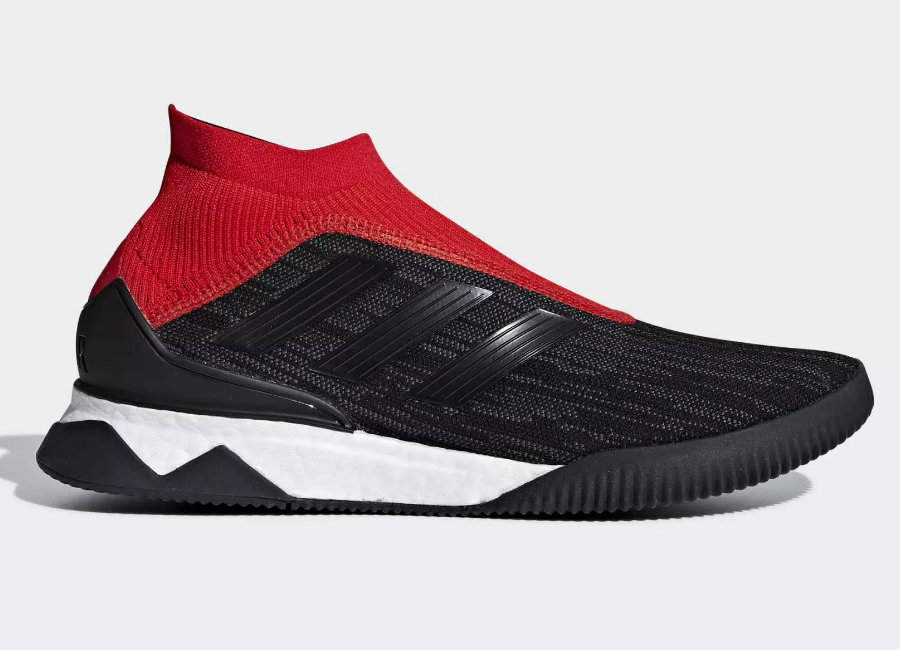 Adidas Predator Tango 18+ Shoes - Core Black / Core Black / Red