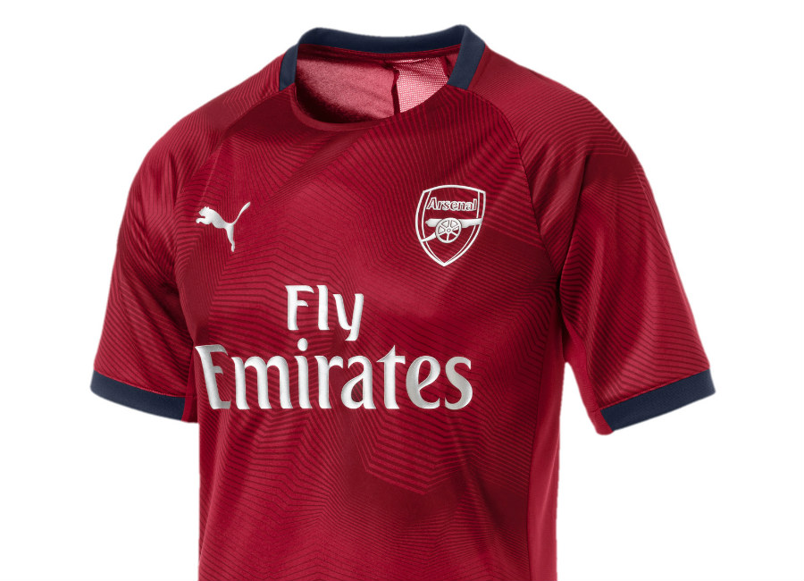 Arsenal 2018-19 Puma Graphic Jersey - Chili Pepper / Peacoat