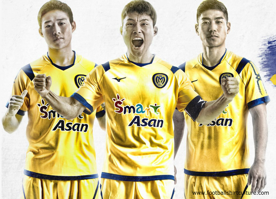Asan Mugunghwa 2018 Mizuno Home and Away Kits