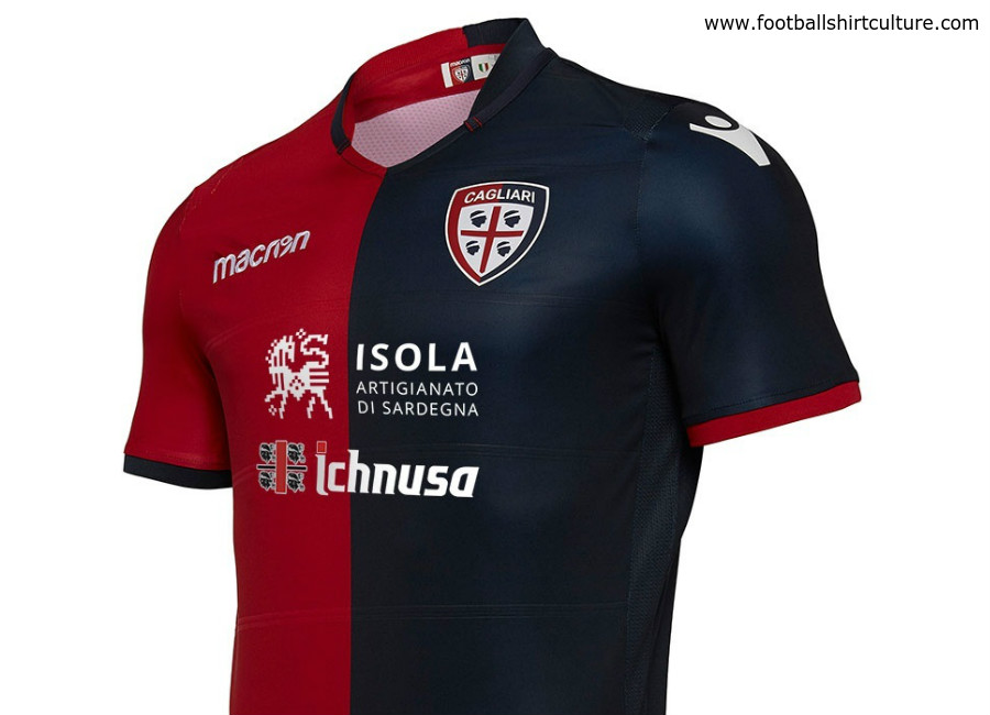 Cagliari 2018-19 Macron Home Kit