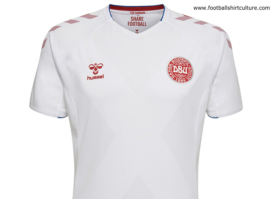 Denmark 2018 World Cup Hummel Away Kit
