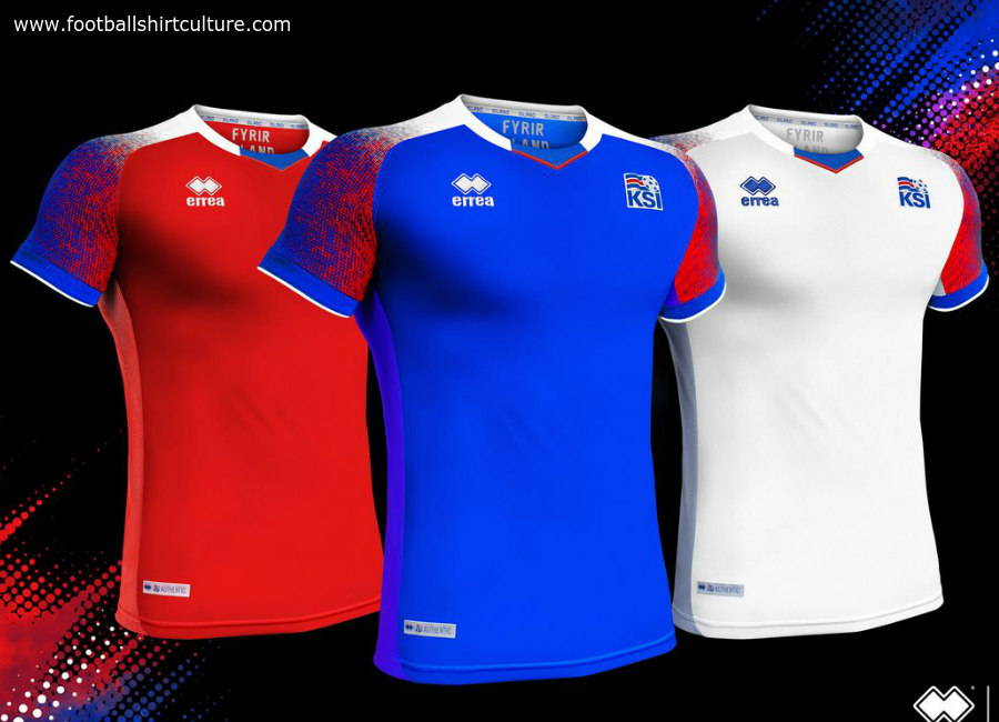 Iceland 2018 World Cup Errea Kits