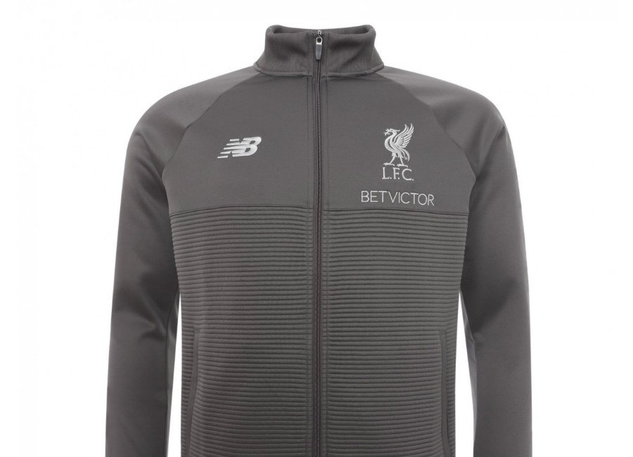 Liverpool 18/19 New Balance Training Walk Out Jacket - Grey