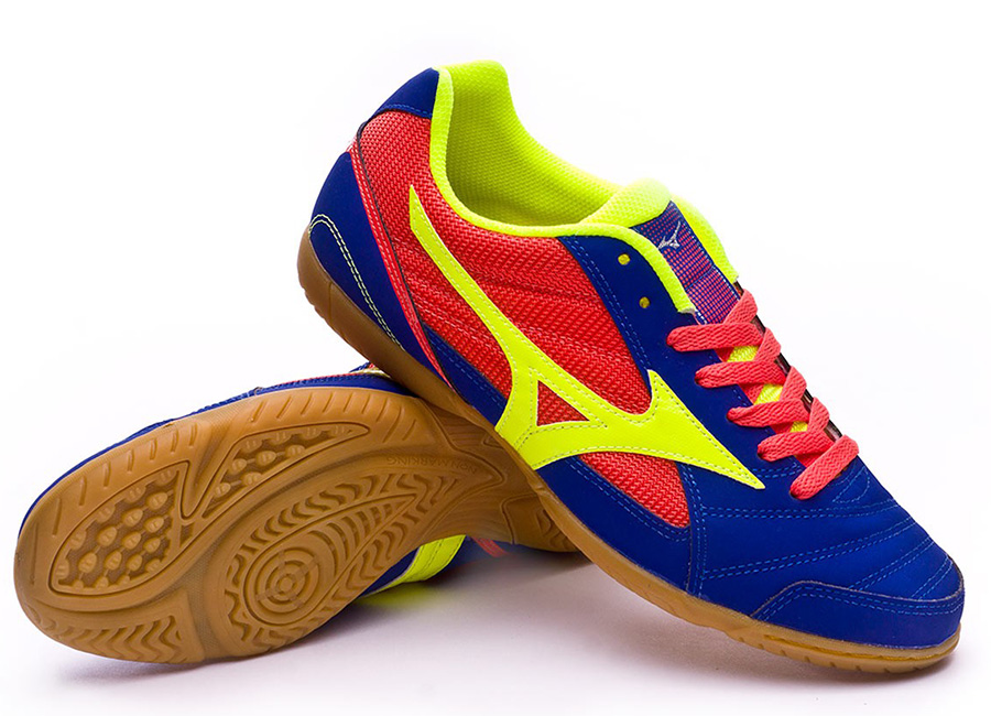 Mizuno Sala Club 2 IN - Surf The Web / Safety Yellow / Coral