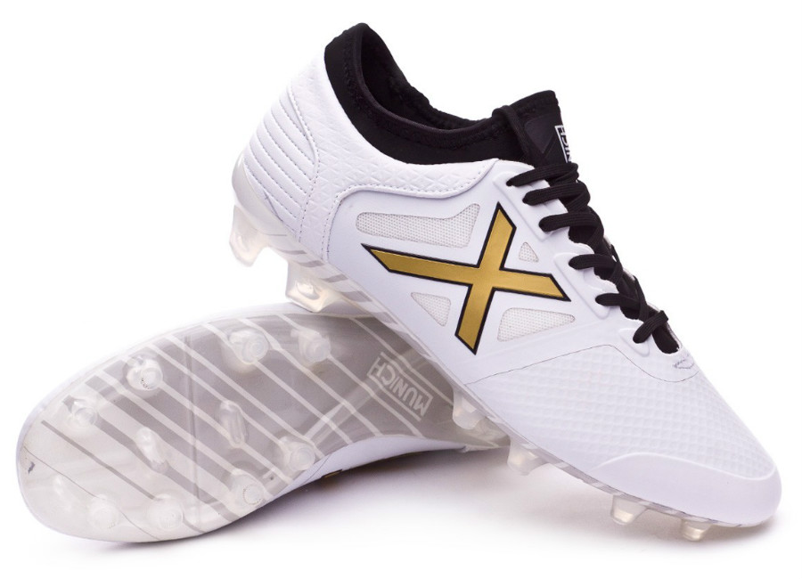 Munich Tiga FG Football Boots - White
