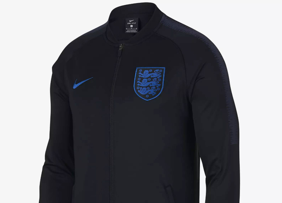 Nike England Dri-Fit Squad Track Jacket - Black / Black / Blackened Blue / Sport Royal