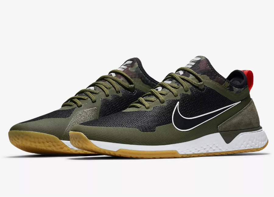 Nike F.C. IC Football Shoe - Black / Legion Green / Cargo Khaki / Black