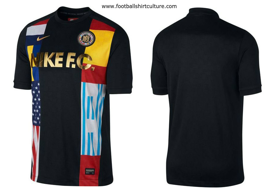 Nike F.C. Training T-Shirt - Black / Tour Yellow