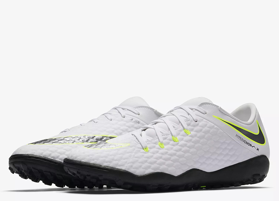 Nike HypervenomX III Academy TF Just Do It Pack - White / Volt / Metallic Cool Grey / Metallic Cool Grey