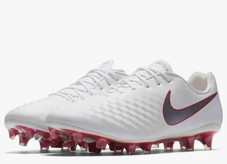 Nike Magista Obra II Elite FG Just Do It Pack - White / Light Crimson / Metallic Cool Grey