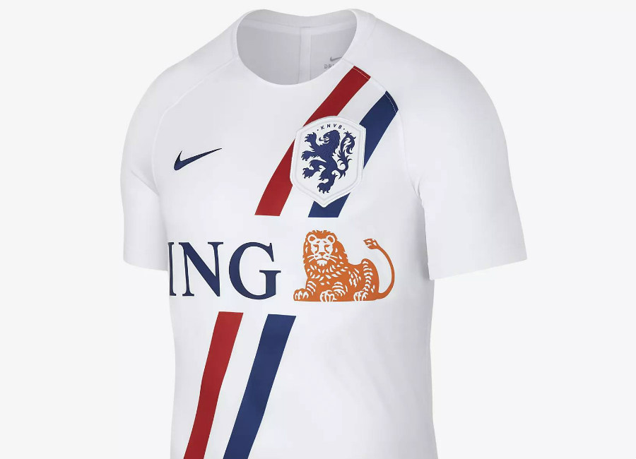 Nike Netherlands Dri-FIT Squad Football Top - White / White / White / Deep Royal Blue