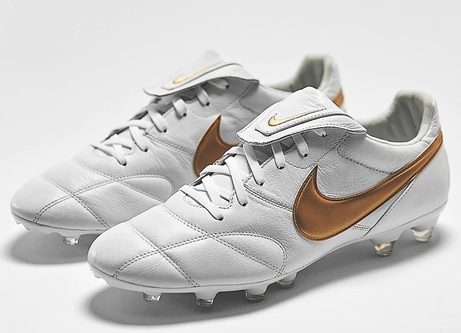 Nike Premier 2.0 FG - White / Metallic Gold / White
