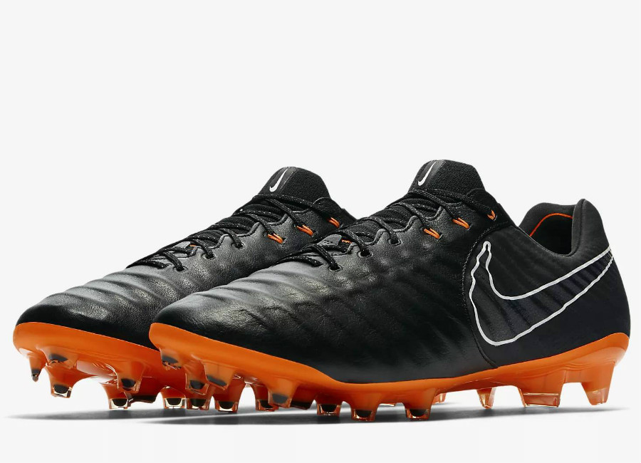 Nike Tiempo Legend VII Elite FG Fast AF - Black / Black / White / Total Orange