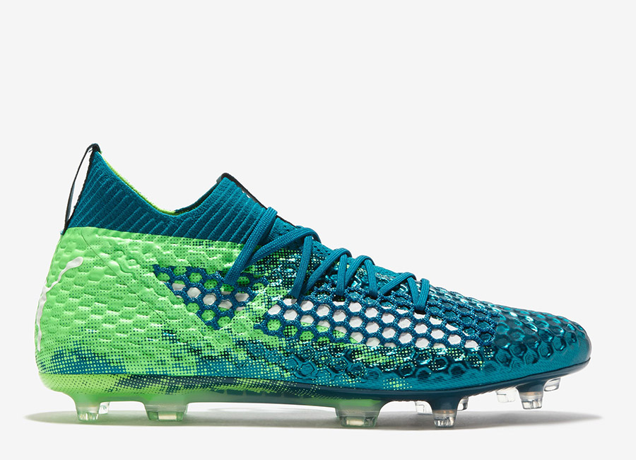 Puma Future 18.1 Netfit hyFG - Deep Lagoon / Puma White / Green Gecko