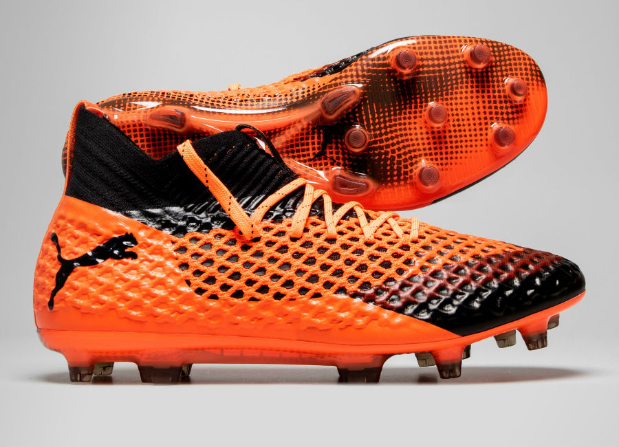 Puma Future 2.1 Netfit FG/AG Uprising - Puma Black / Shocking Orange