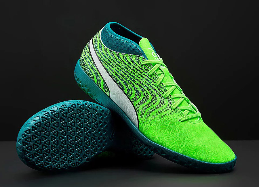 Puma  One 18.4 IT - Green Gecko / Puma White / Deep Lagoon