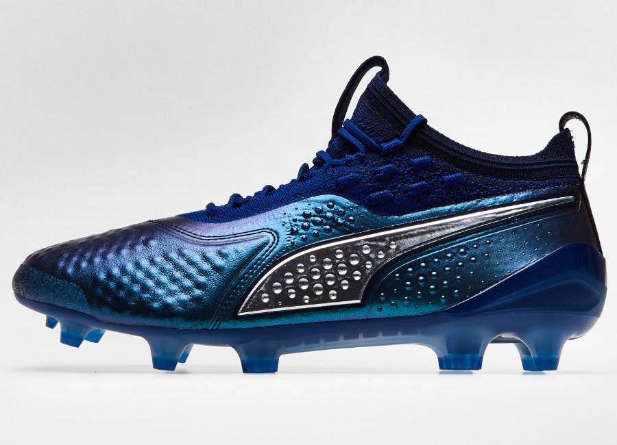 Puma One 1 Lth FG/AG Stun Pack - Sodalite Blue / Puma Silver / Peacoat