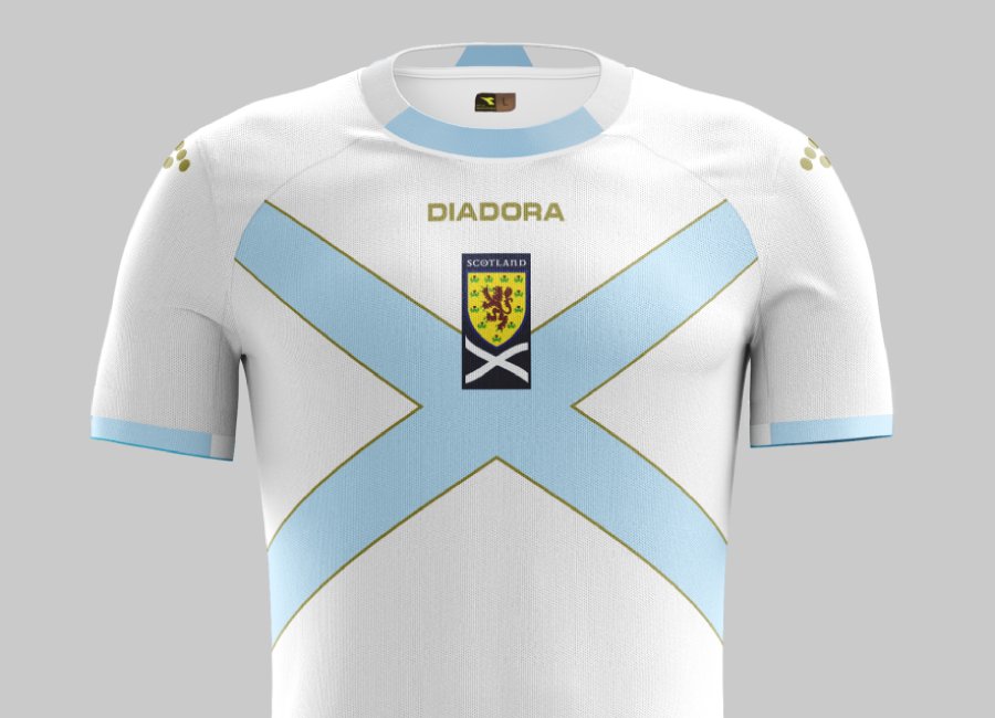Top 35 #33 - Scotland 2007 Away Kit #scottishfootball