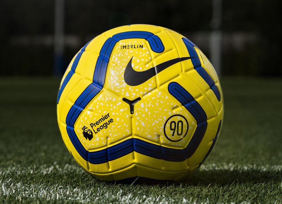 Nike 2019-20 Merlin Premier League Winter Match Ball- Yellow / Blue / Black #PremierLeague #nikefootball