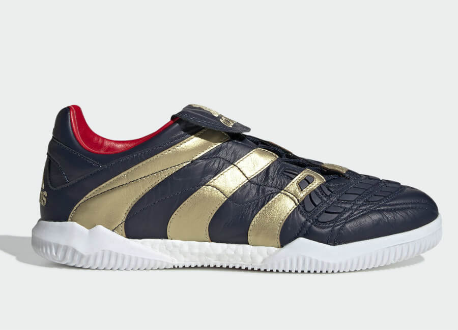 Adidas Predator Accelerator Zinedine Zidane Trainers - Collegiate Navy / Gold Met / Predator Red #Adidasfootball #Zidane #ZinedineZidane