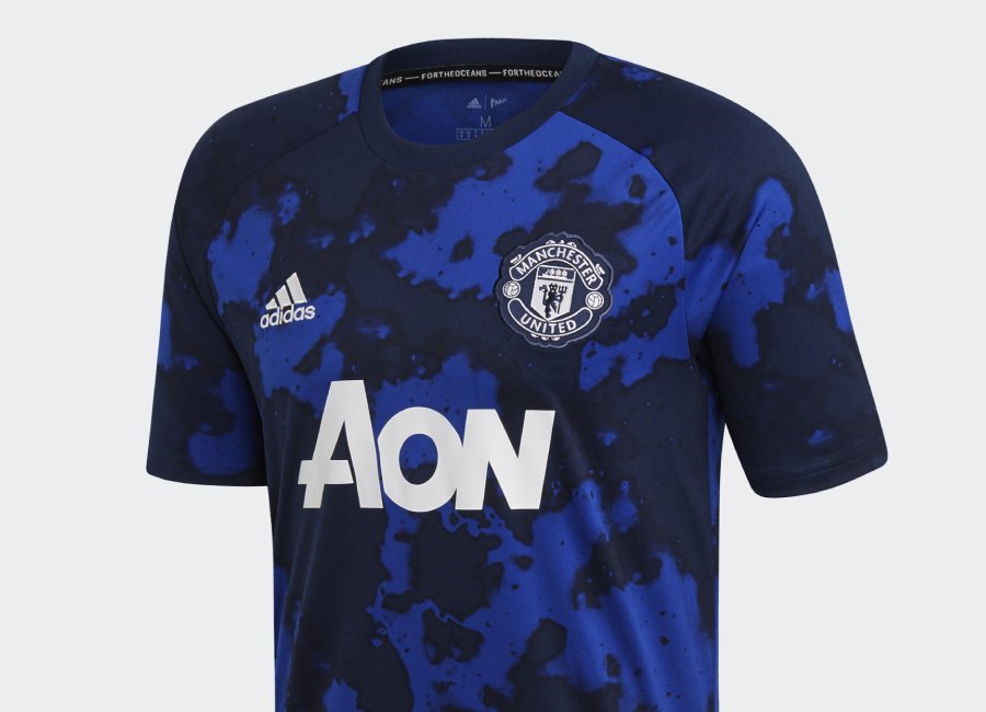 Adidas 19/20 Manchester United Pre-Match Jersey - Mystery Ink / Collegiate Navy #mufc #adidasfootball