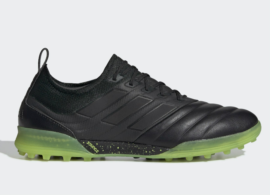 Adidas Copa 19.1 TF Shoes - Core Black / Core Black / Solar Yellow #Adidasfootball #Adidassoccer #adidasfutbol