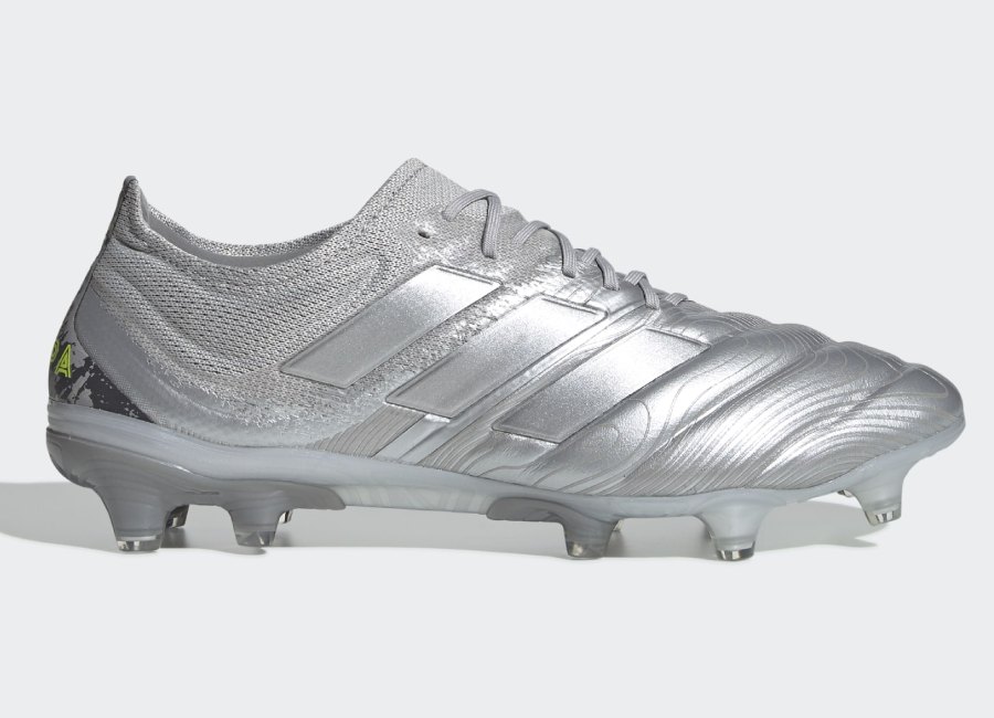 Adidas Copa 20.1 Encryption - Silver Met / Silver Met / Solar Yellow #footballboots #adidasfootball #EncryptionPack