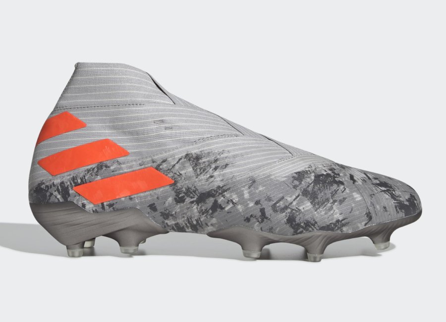 Adidas Nemeziz 19+ FG Encryption - Grey Two / Solar Orange / Chalk White #footballboots #adidasfootball #EncryptionPack