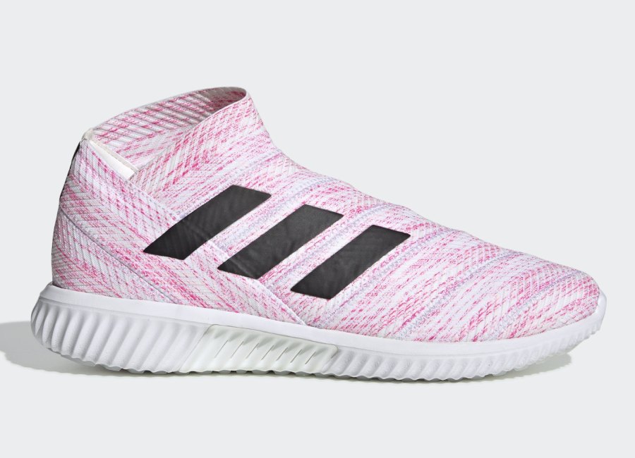 Adidas Nemeziz Tango 18.1 Virtuso Trainers - Ftwr White / Core Black / Shock Pink #adidasfootball #adidassoccer