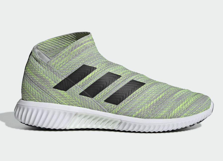 Adidas Nemeziz Tango 18.1 Trainers - Grey Two / Core Black / Solar Yellow #adidasfootball #adidassoccer #adidasfutbol
