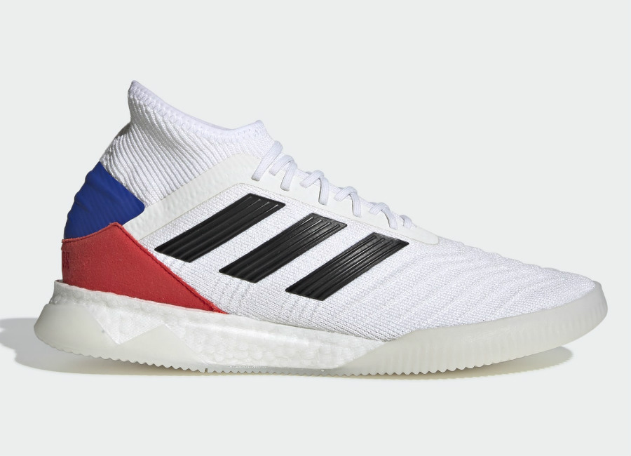 Adidas Predator 19.1 Trainers - Cloud White / Core Black / Active Red #adidasfutbol #adidasfootball #adidassoccer