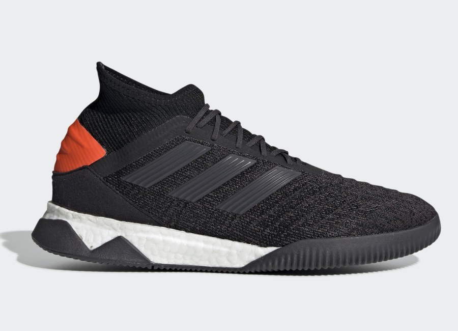 Adidas Predator 19.1 Trainers - Core Black / Utility Black / Solar Orange #adidasfootball #adidassoccer