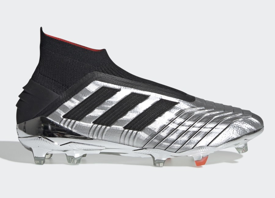 Adidas Predator 19+ FG 302 Redirect - Silver Met / Core Black / Hi-Res Red #Adidasfootball #Footballboots #Adidassoccer
