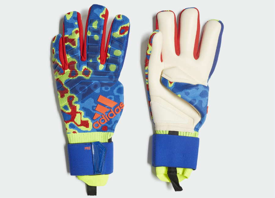 Adidas Predator Pro Manuel Neuer Gloves - Solar Yellow / Football Blue / Active Red #goalkeeper #adidasfootball