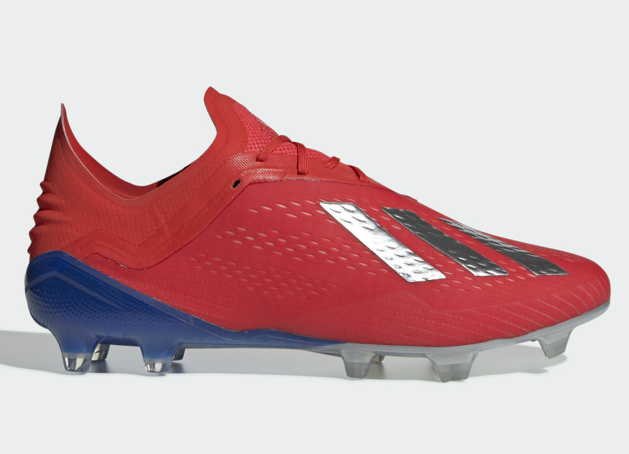 Adidas X 18.1 FG Exhibit - Active Red / Silver Met / Bold Blue #adidasfootball #footballboots