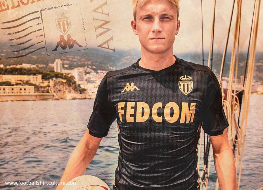 AS Monaco 2019-20 Kappa Away Kit #ASMonaco #footballshirt