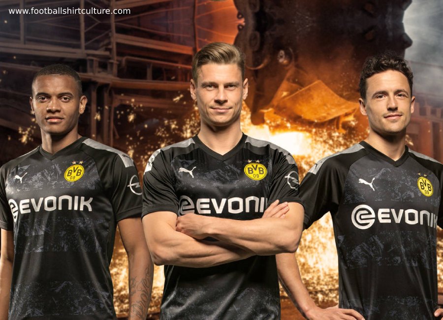 Borussia Dortmund 2019-20 Puma Away Kit #BorussiaDortmund #footballshirt #bvb