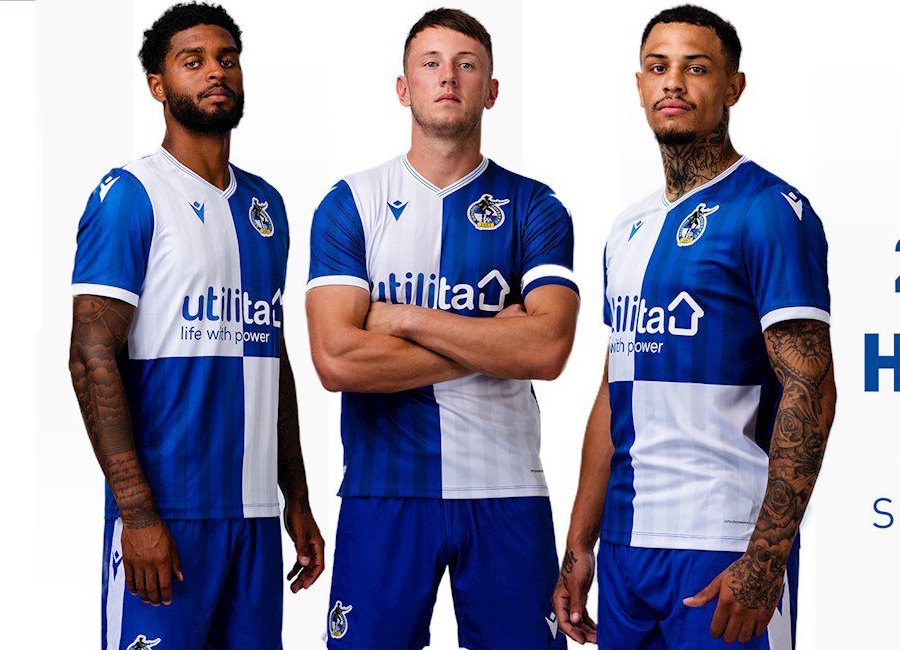 Bristol Rovers 2019-20 Macron Home Kit #BristolRovers #footballshirt
