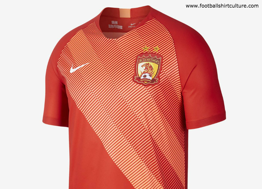 Guangzhou Evergrande 2019 Nike Home Kit #GuangzhouEvergrande #nikefootball #nikesoccer #footballshirt