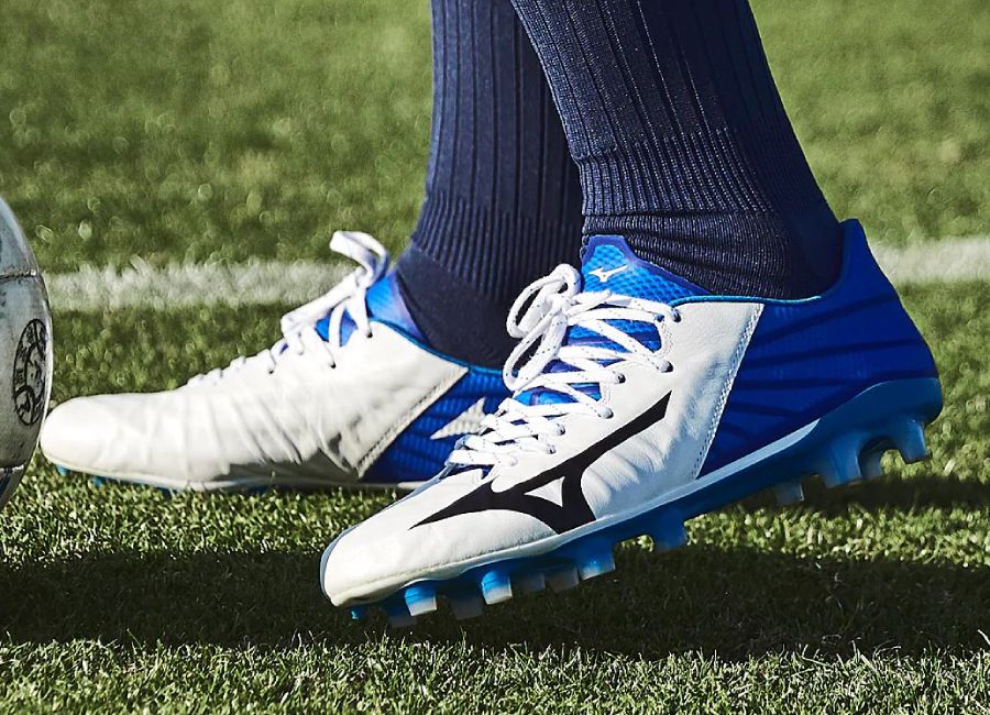 Mizuno Rebula 3 FG Made In Japan - White / Black / Directoire Blue #Mizuno #MizunoFootball #footballboots